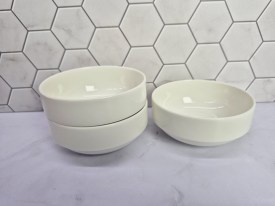 Consome tazon ceramica blanca